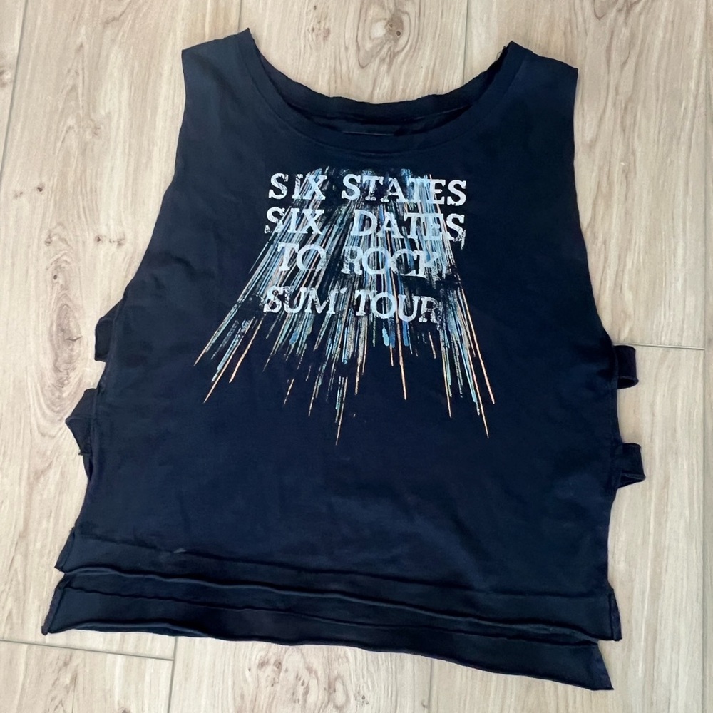 Free People - band muscle tee. Open sides
